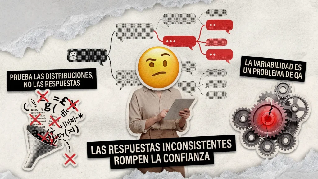 Cómo controlamos la calidad de los chatbots que dan diferentes respuestas a la misma pregunta Cómo controlamos la calidad de los chatbots que dan diferentes respuestas a la misma pregunta