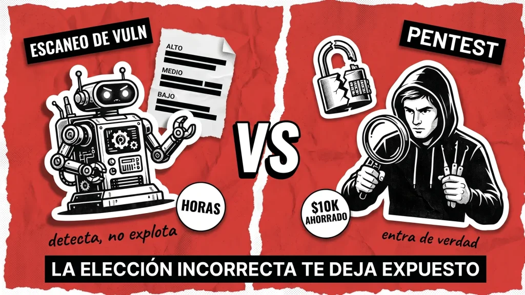 Pruebas de penetración vs. escaneo de vulnerabilidades: ¿Cuál necesitas y cuándo? Pruebas de penetración vs. escaneo de vulnerabilidades: ¿Cuál necesitas y cuándo?