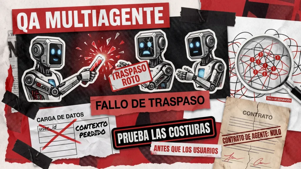 Pruebas de sistemas de IA multiagente: cómo detectar fallos en la transferencia de información antes de que lleguen a los usuarios Pruebas de sistemas de IA multiagente: cómo detectar fallos en la transferencia de información antes de que lleguen a los usuarios
