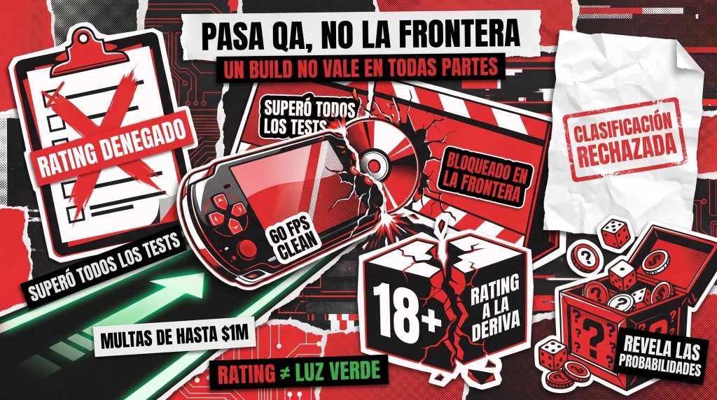 Pruebas de cumplimiento en videojuegos: Obtener tu valoración correcta en todas las regiones Pruebas de cumplimiento en videojuegos: Obtener tu valoración correcta en todas las regiones