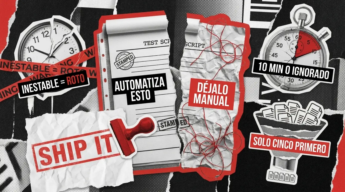 Pruebas de Regresión Automatizadas: Qué Automatizar, Qué Dejar en Paz