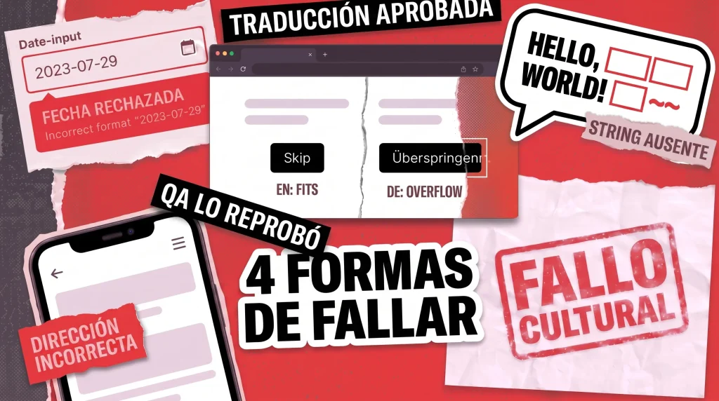 Dentro de las pruebas de QA de localización: la disciplina que mantiene tu app funcionando en el extranjero