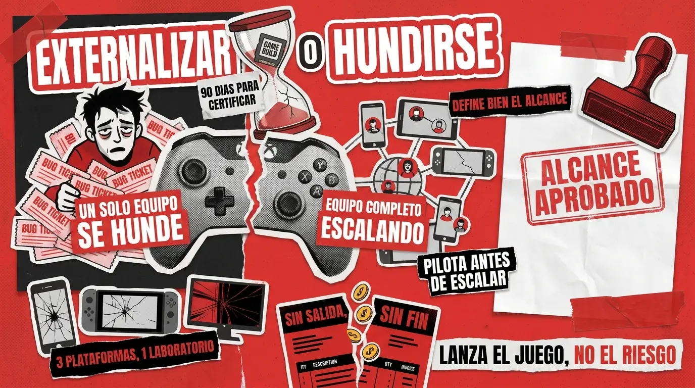 Externalización de pruebas de juegos: cuándo delegar el control de calidad y cómo definir su alcance