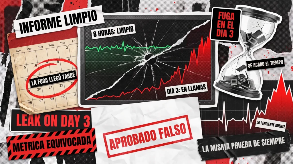 Pruebas de resistencia que sí detectan la fuga: por qué las ejecuciones de ocho horas pasan por alto lo que encuentra producción Pruebas de resistencia que sí detectan la fuga: por qué las ejecuciones de ocho horas pasan por alto lo que encuentra producción
