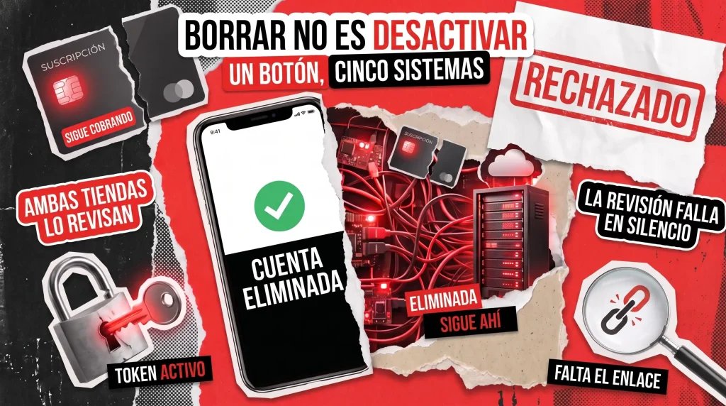 Requisitos de Eliminación de Cuenta en Apps: Qué Comprueban Realmente Apple y Google Requisitos de Eliminación de Cuenta en Apps: Qué Comprueban Realmente Apple y Google